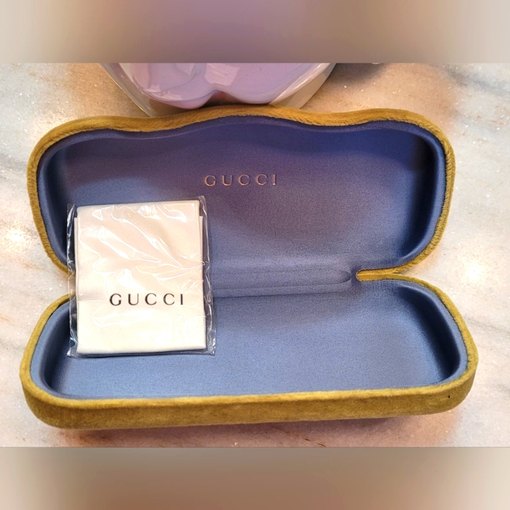 Gucci Glasses Velvet Hard Case/Authentic